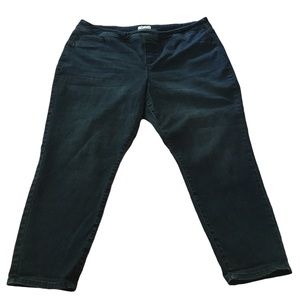 Ava & Viv Womens Skinny Dark Denim Jeans Stretch Sz 22W High Rise Tummy Support